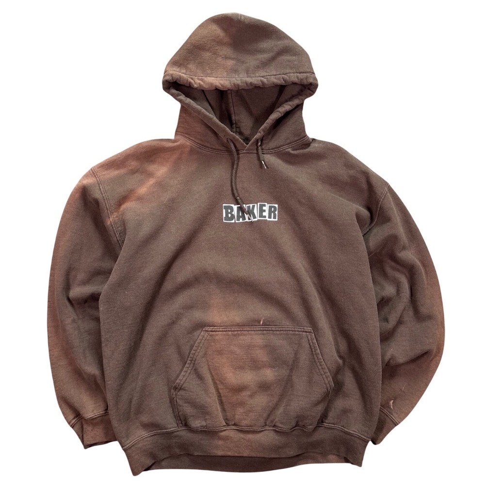 Brown Baker Skateboards Skate Hoodie Size Large